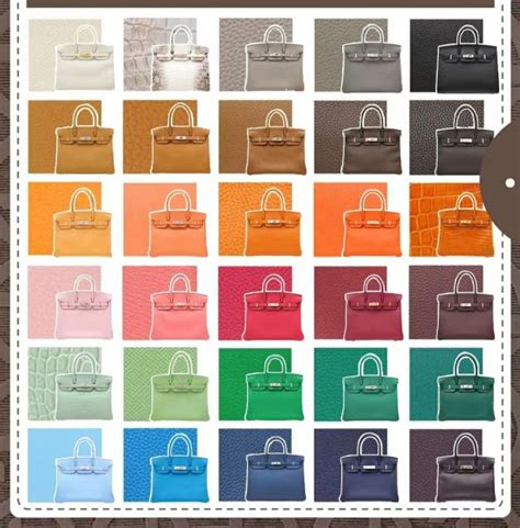 hermes birkin colors 2019|Hermes colour chart.